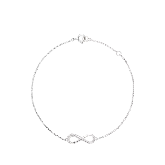 Pulsera oro blanco 18 quilates INFINITY