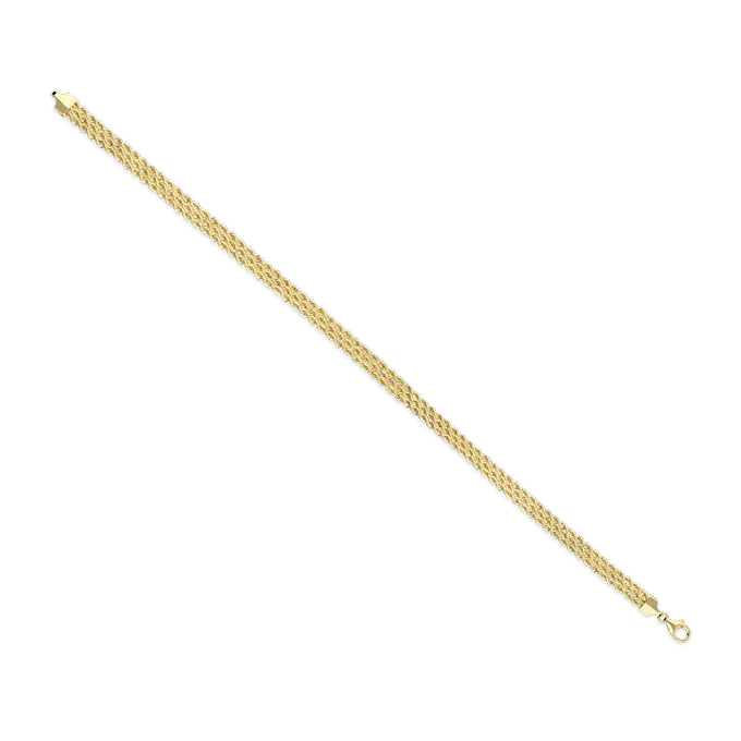 18k gold bracelet DOUBLE ROPE