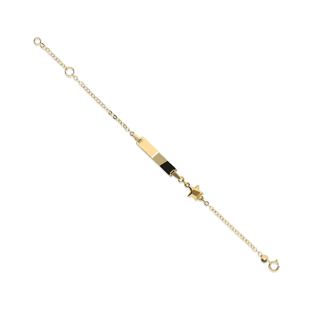 Pulsera esclava bebe estrella oro 18 quilates