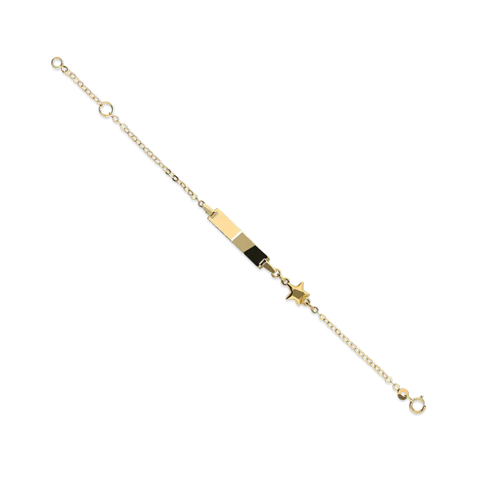 18k gold ID bracelet