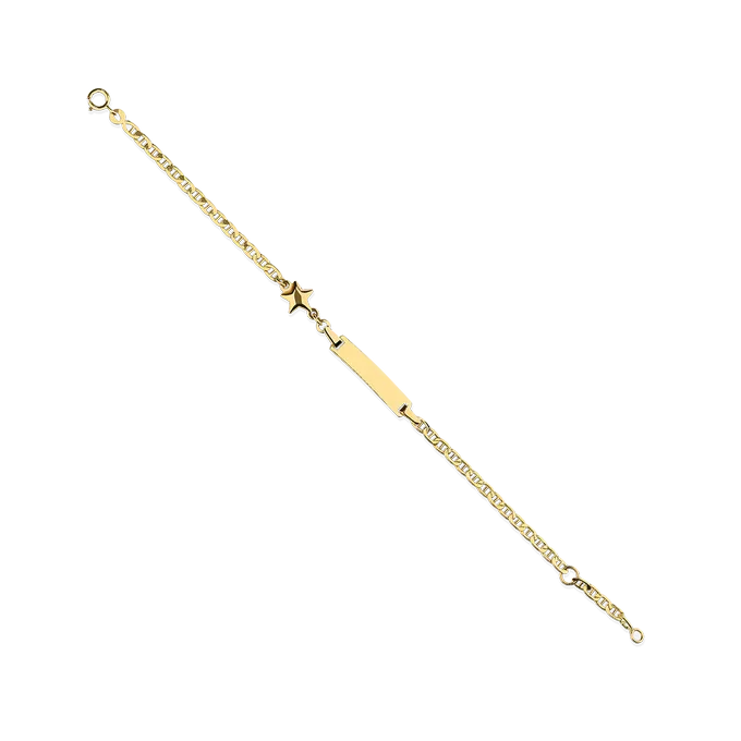 18k gold ID bracelet