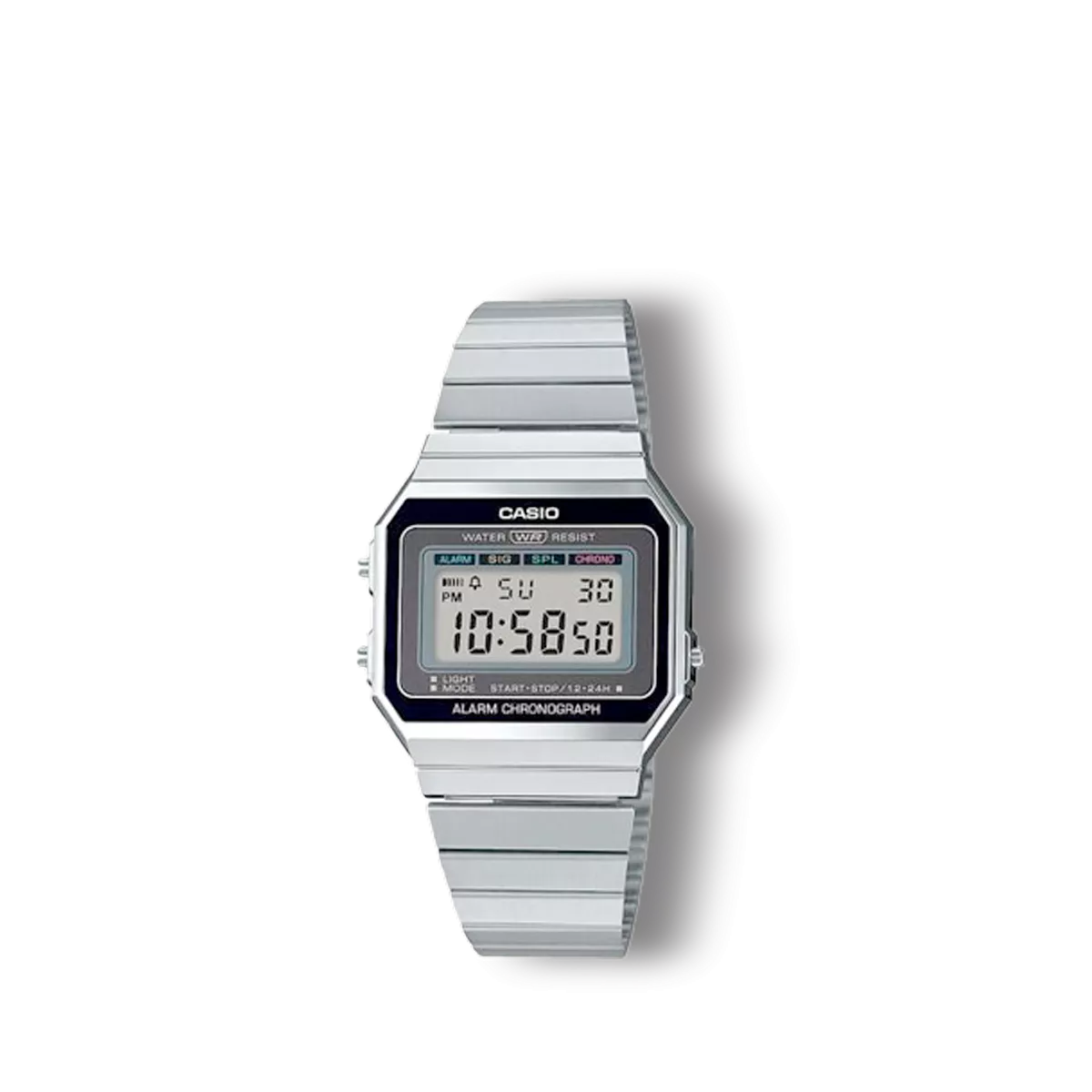 Reloj Casio Collection retro plateado