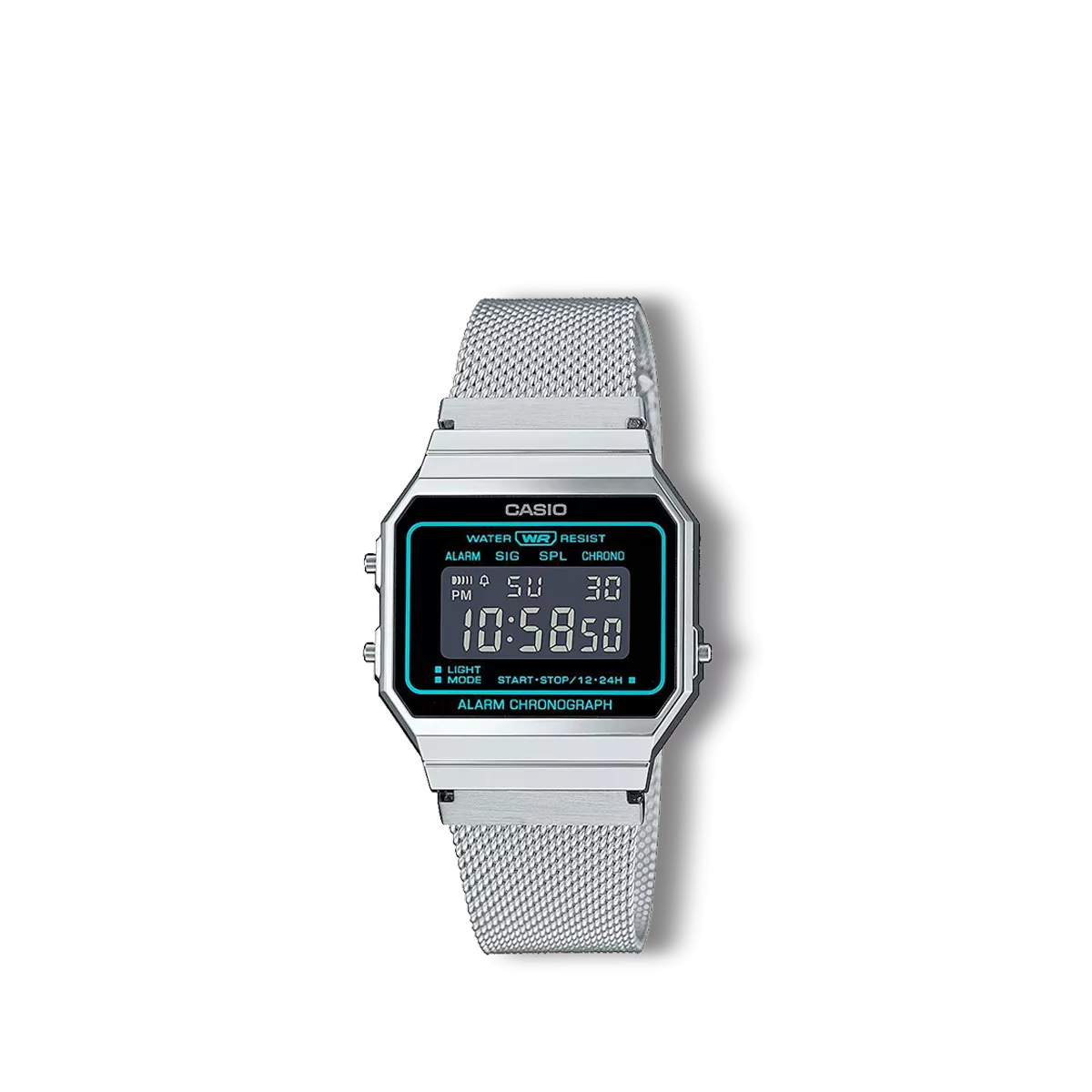 Reloj Casio Collection retro plateado