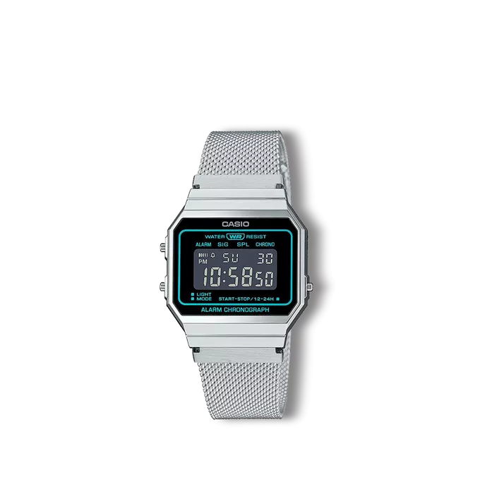 Reloj Casio Collection retro plateado