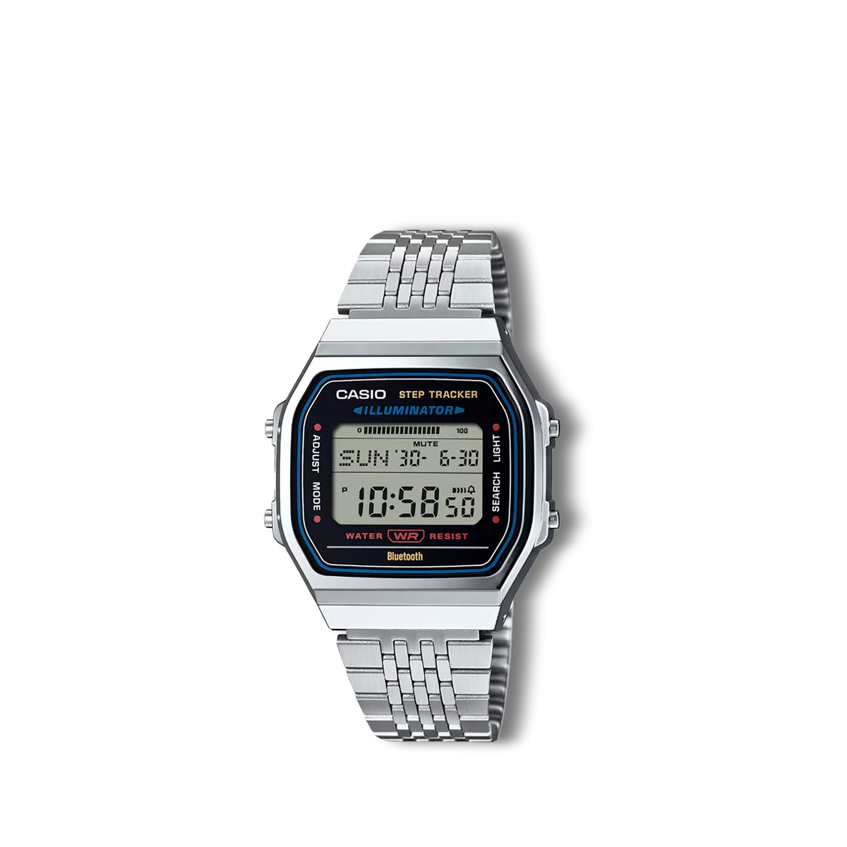 Reloj Casio Collection retro plateado