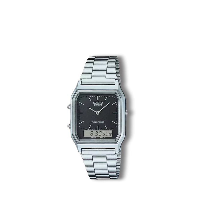 Reloj Casio Collection retro plateado