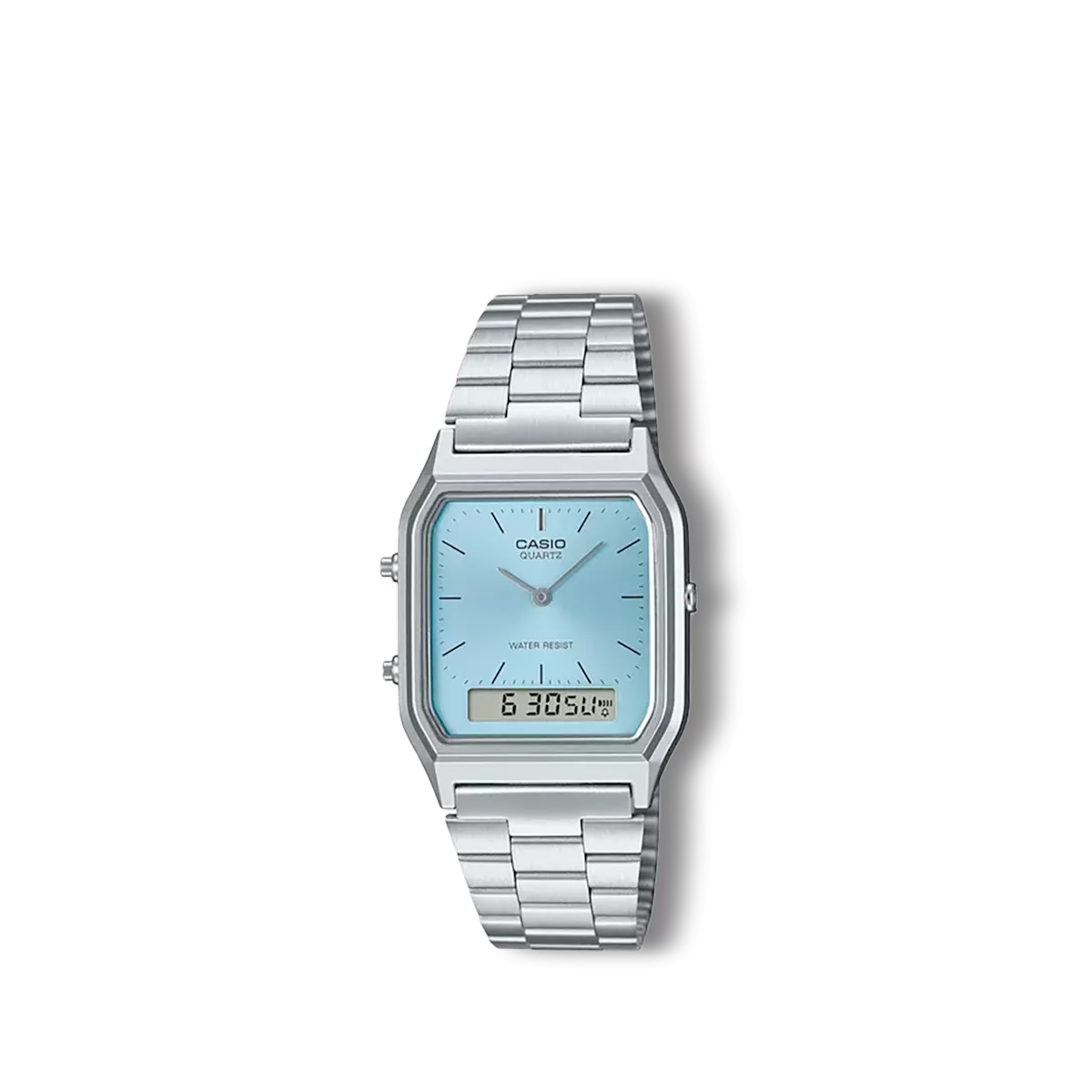 Reloj Casio Collection retro plateado