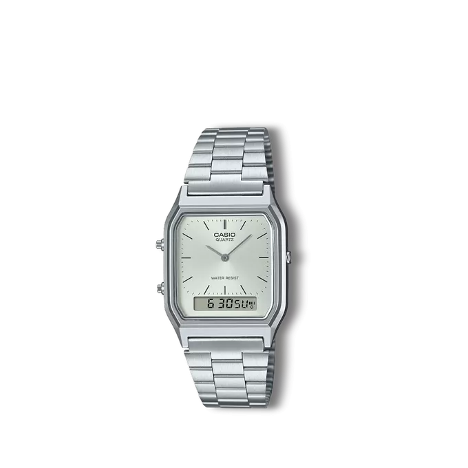 Reloj Casio Collection retro plateado