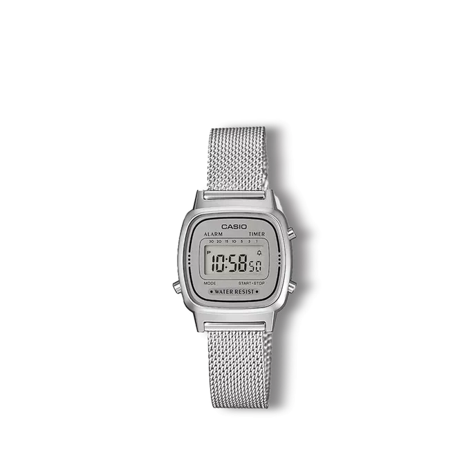 Reloj Casio Collection retro plateado