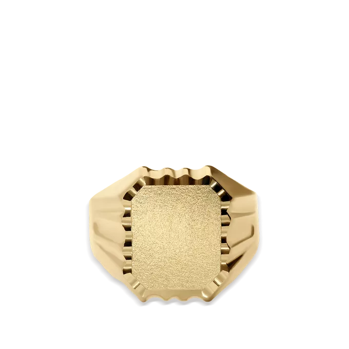 18k gold signet ring