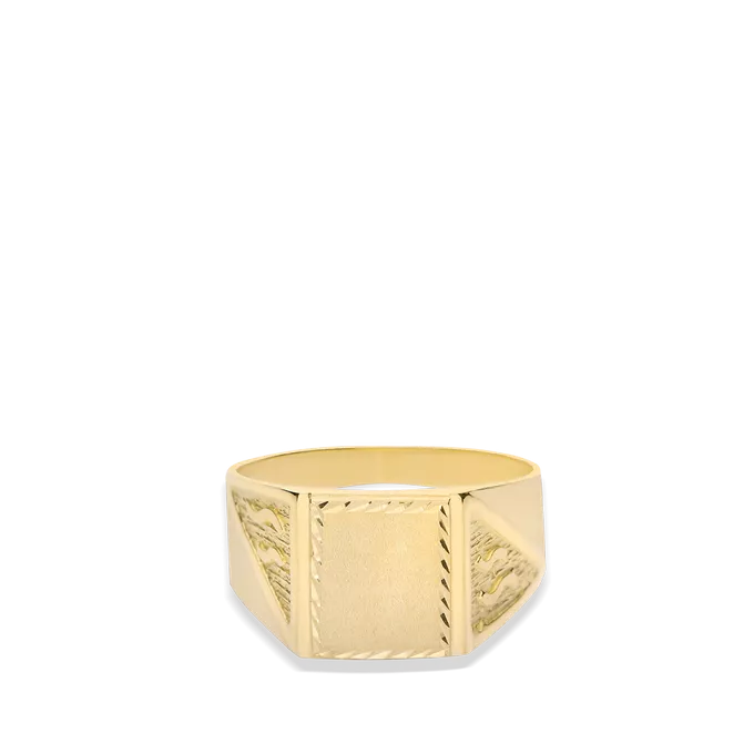 18k gold signet ring