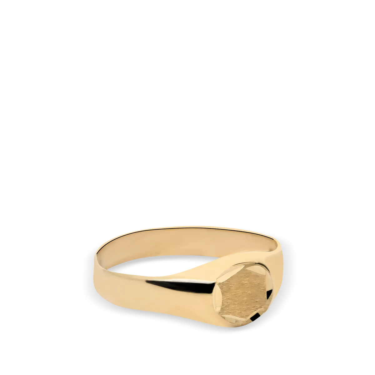 18k gold signet ring