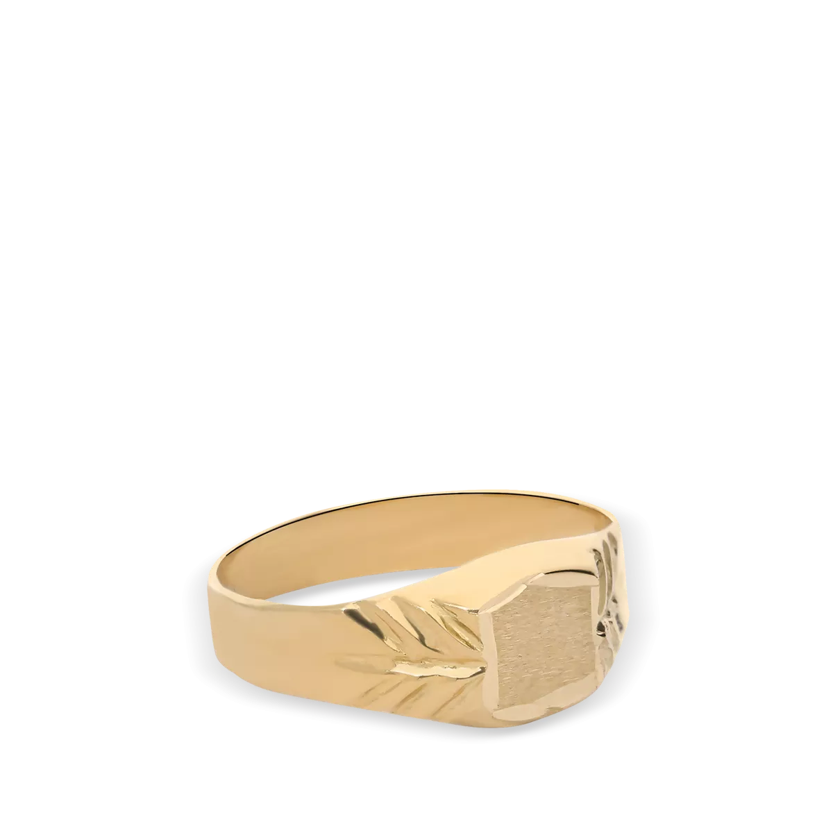 18k gold signet ring