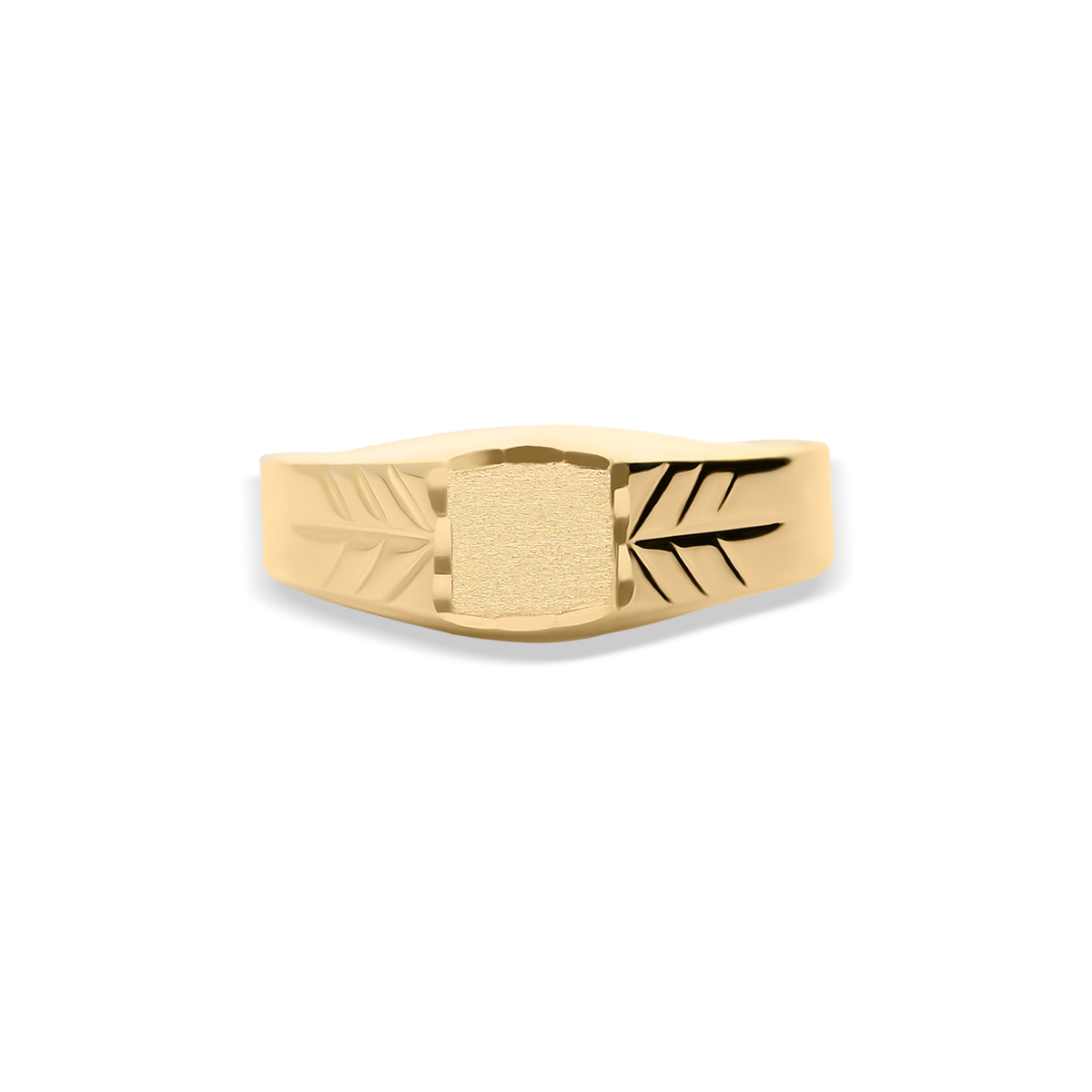 18k gold signet ring