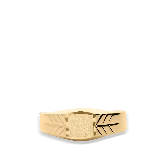 18k gold signet ring