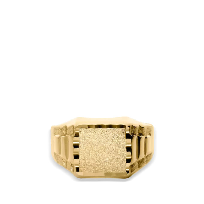 18k gold signet ring