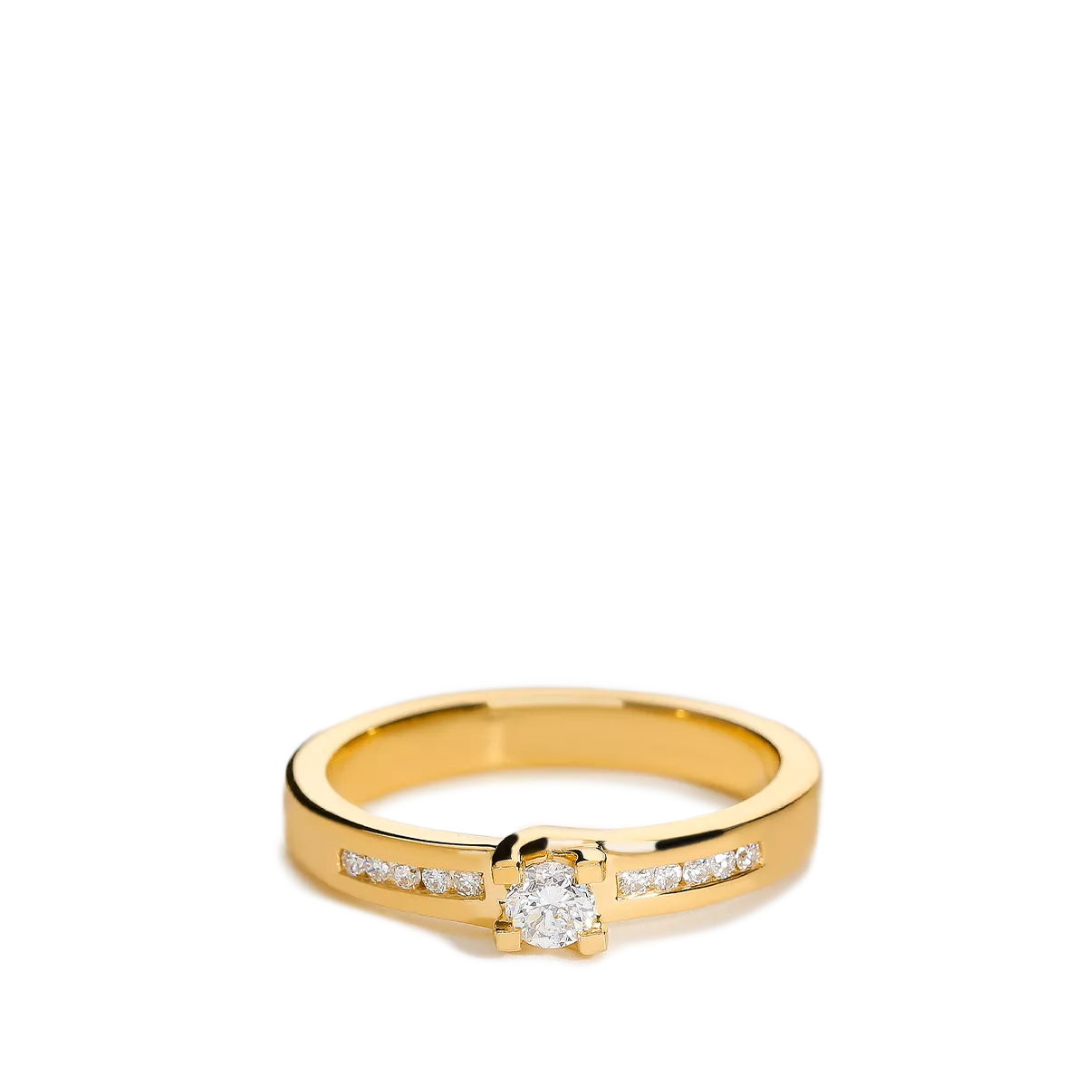 Anillo diamante oro 18 quilates