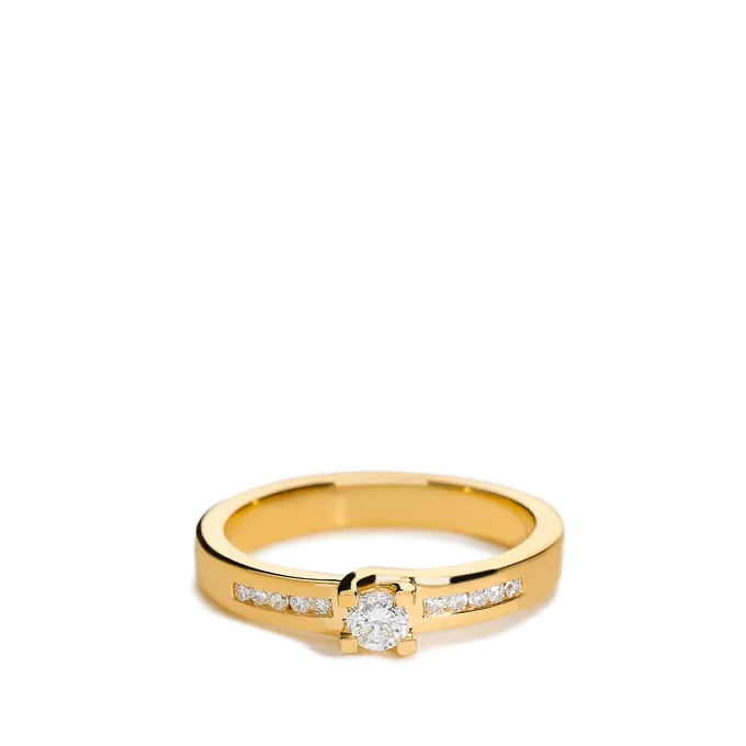 Anillo diamante oro 18 quilates COMET