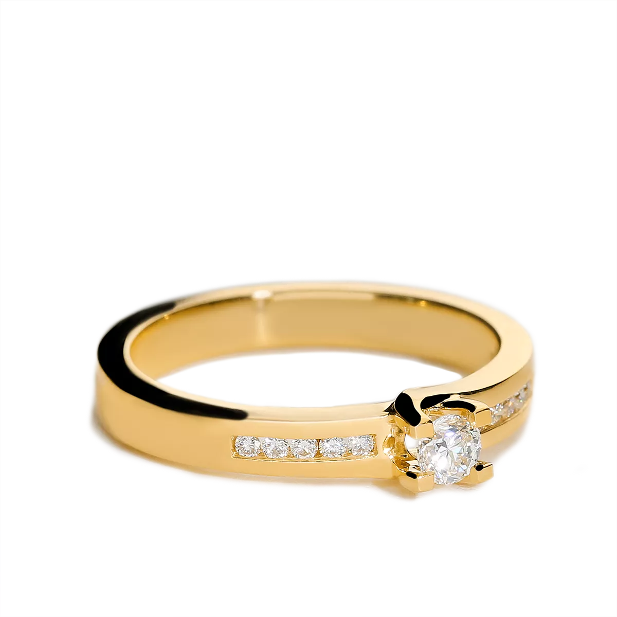 Anillo diamante oro 18 quilates