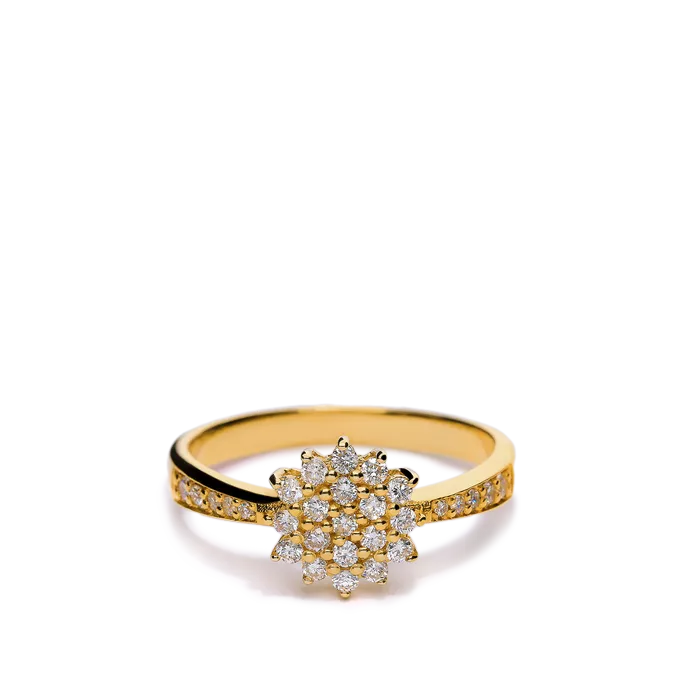 18k gold diamond ring