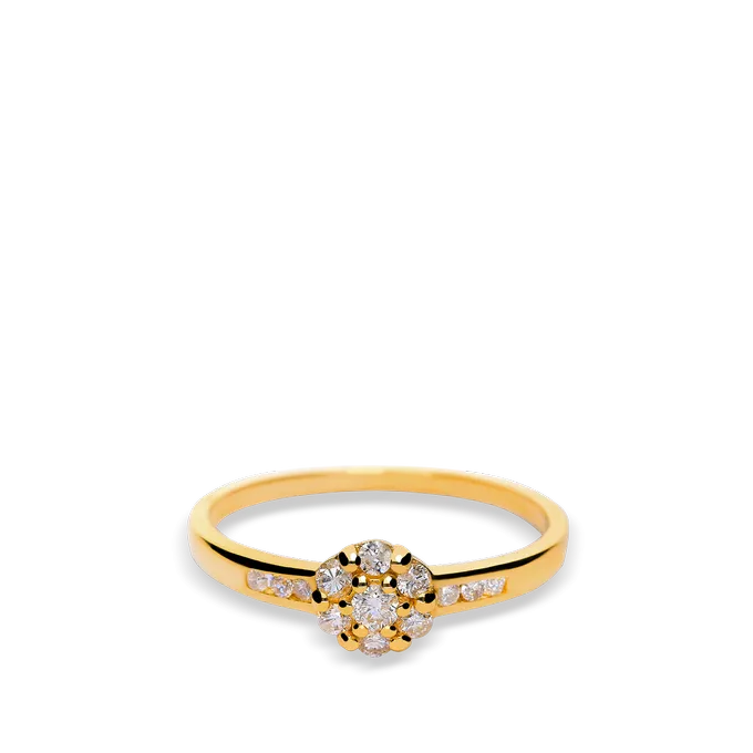 18k gold diamond ring