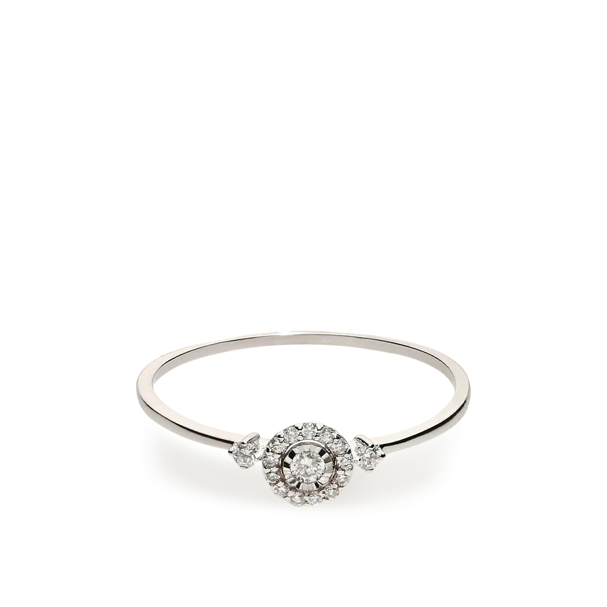 Anillo diamante oro 18 quilates