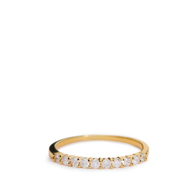 18k gold diamond ring STARS