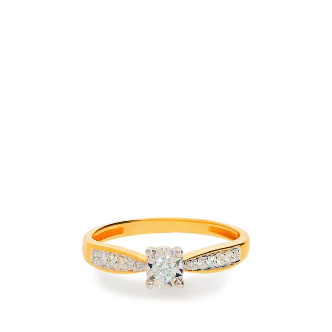 18k gold diamond ring COMET