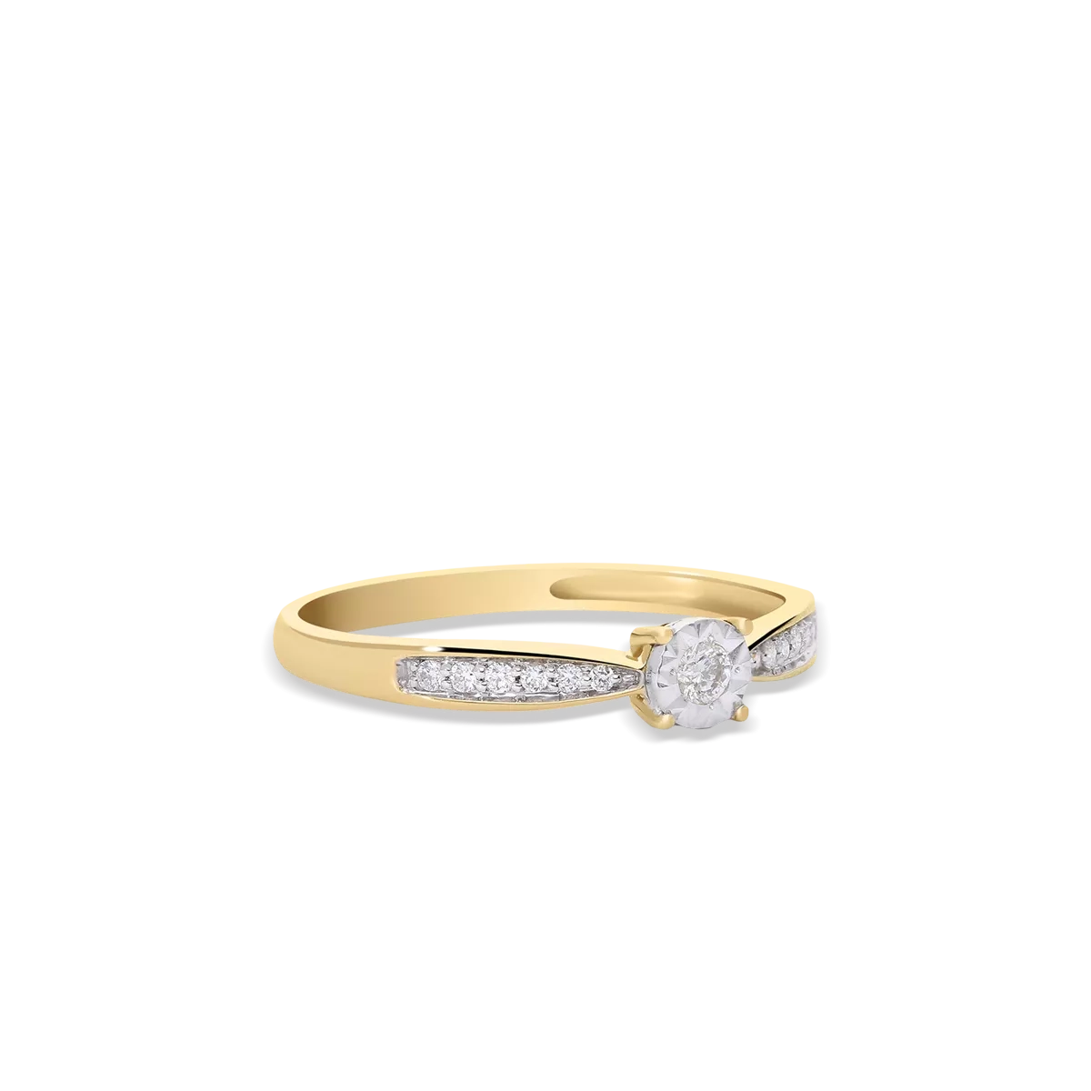 Anillo diamante oro 18 quilates COMET