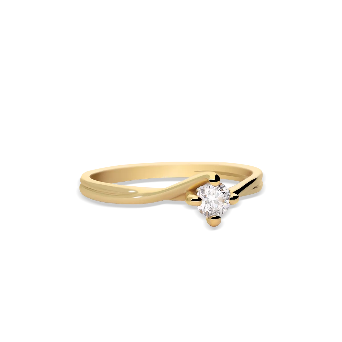 Anillo diamante oro 18 quilates SWIRL