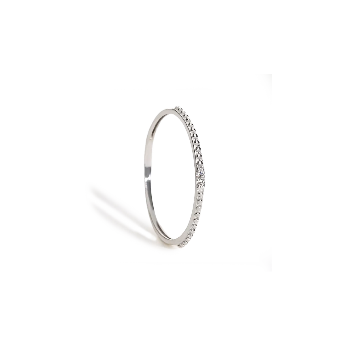Anillo diamante natural oro 18 quilates