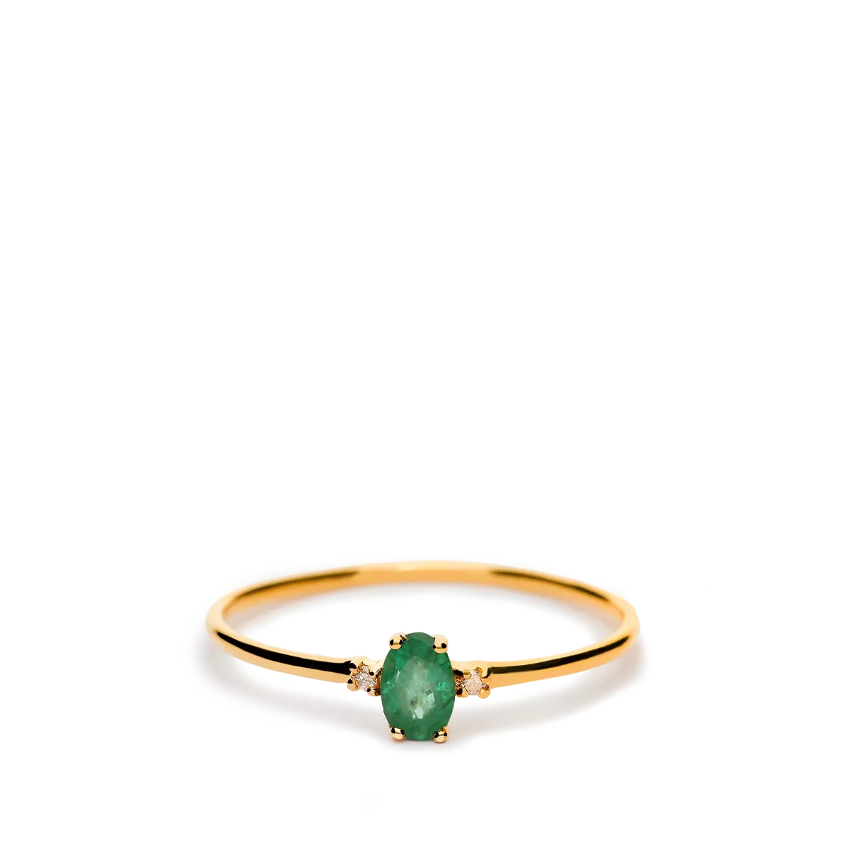 18k gold diamond ring RAINFOREST