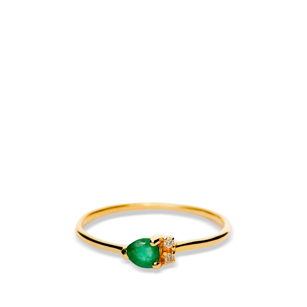 18k gold diamond ring RAINFOREST