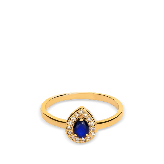 Anillo diamante oro 18 quilates ROYAL TEAR