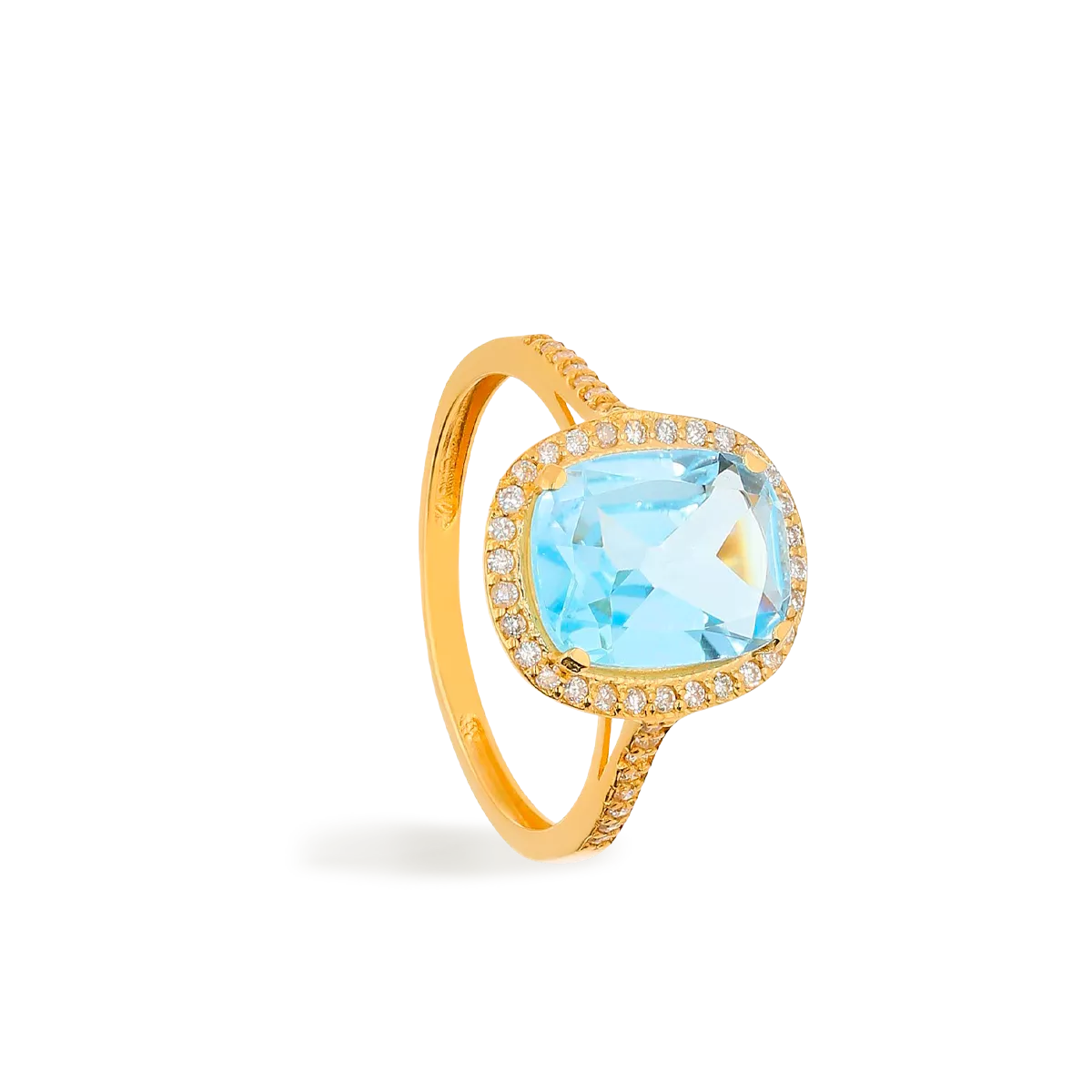 Anillo diamante oro 18 quilates