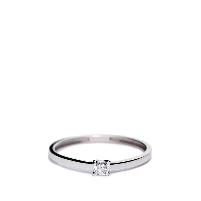 18k gold diamond ring MOON