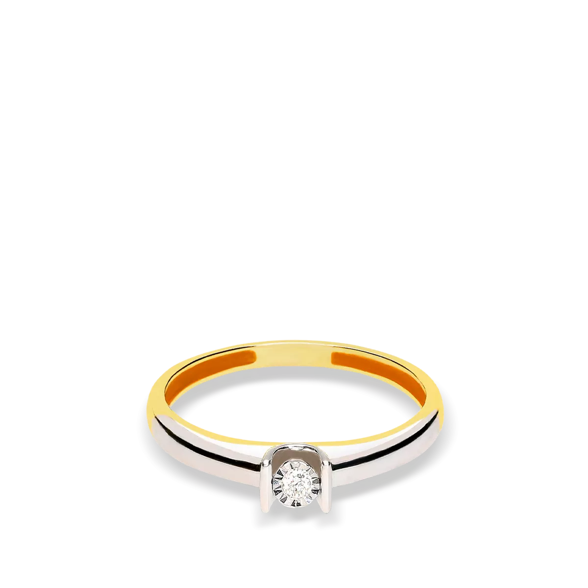 Anillo diamante oro 18 quilates