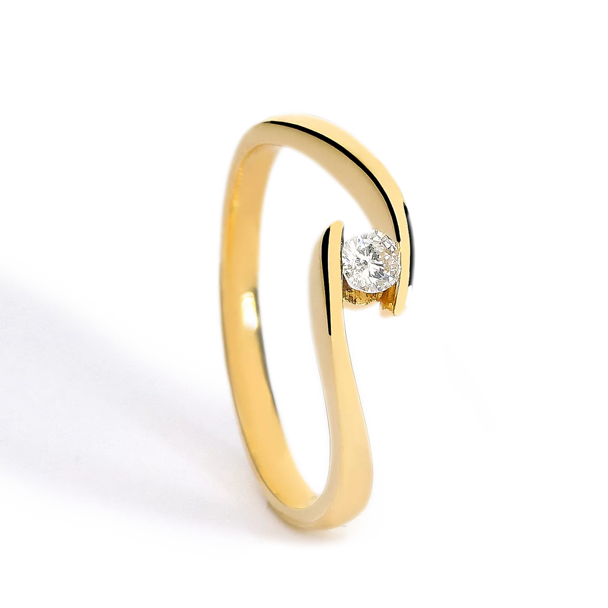 Anillo diamante oro 18 quilates