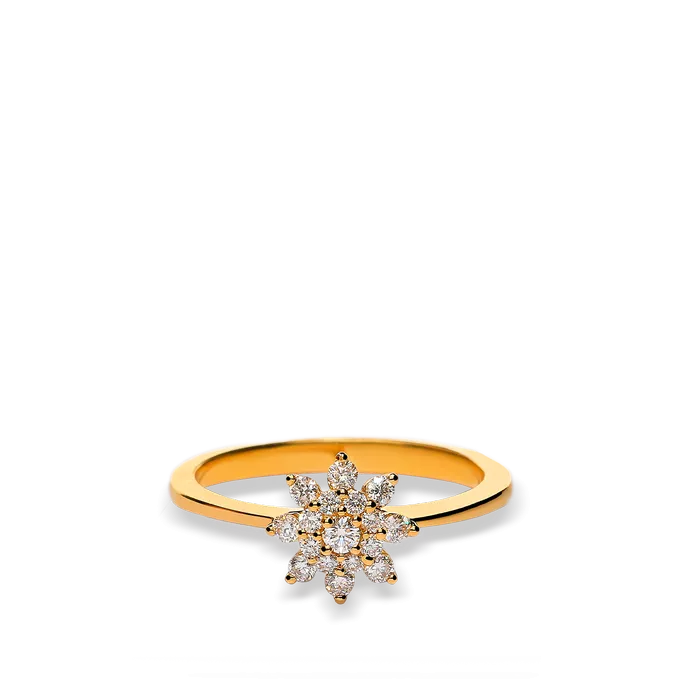 18k gold diamond ring