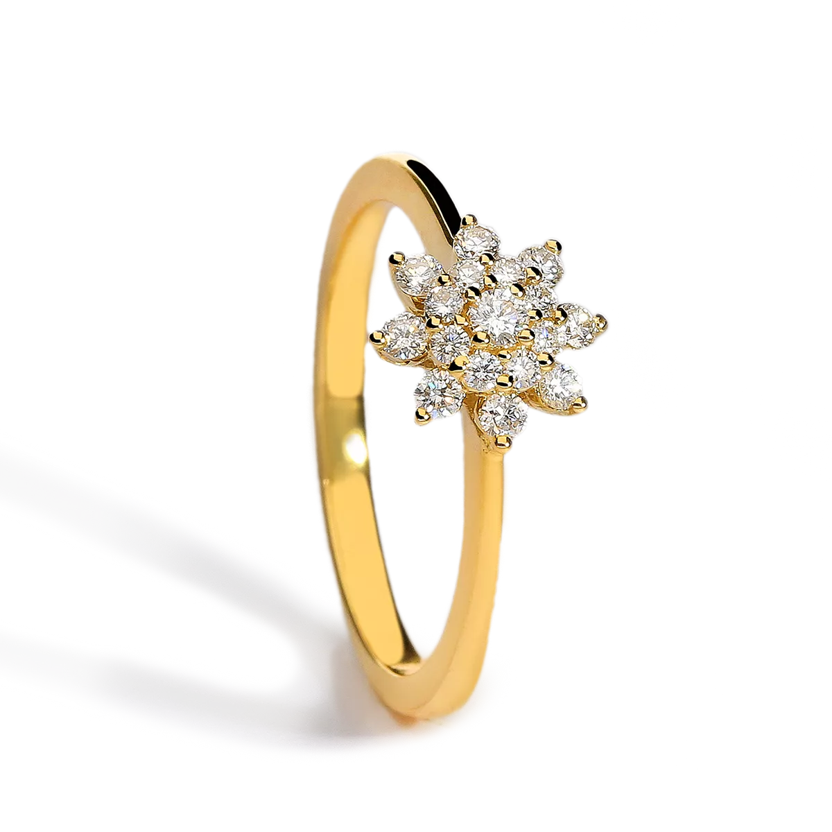 Anillo diamante oro 18 quilates