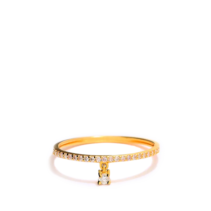 18k gold diamond ring