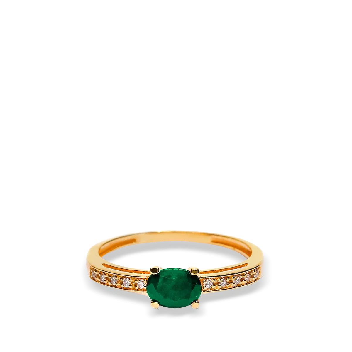 18k gold diamond ring RAINFOREST