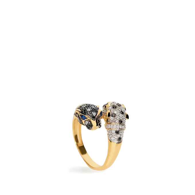 Anillo diamante oro 18 quilates SNOW LEOPARD