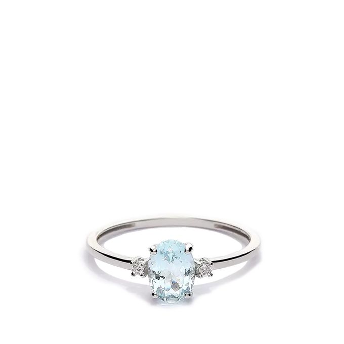 18k gold diamond ring GLACIER