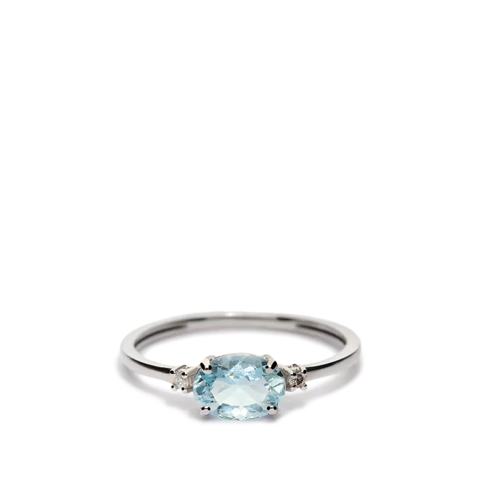 18k gold diamond ring GLACIER