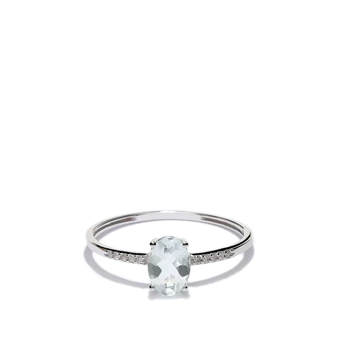 18k gold diamond ring GLACIER