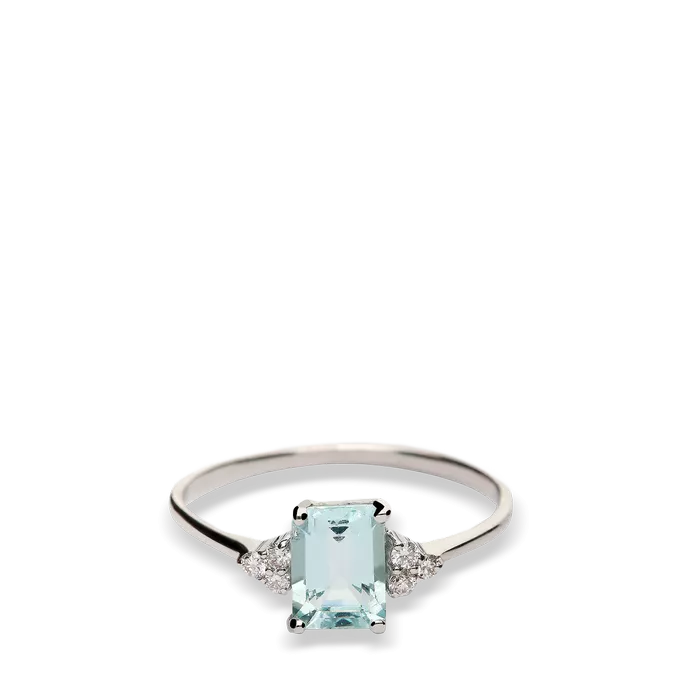 18k gold diamond ring GLACIER