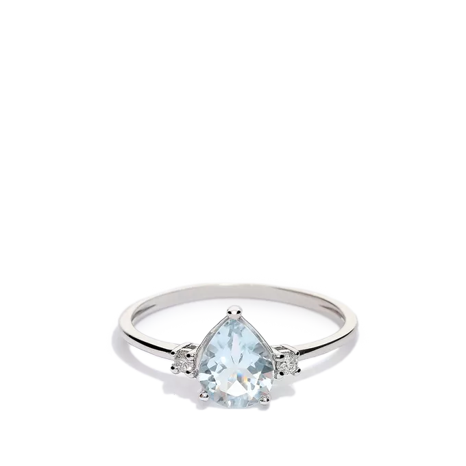 18k gold diamond ring GLACIER