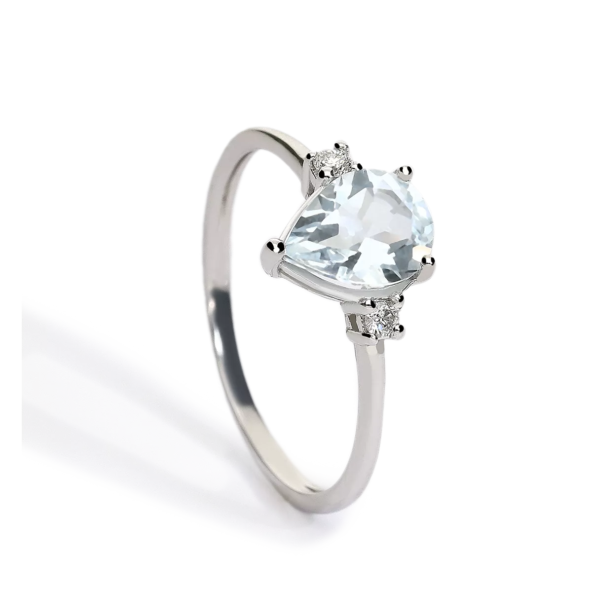 18k gold diamond ring GLACIER