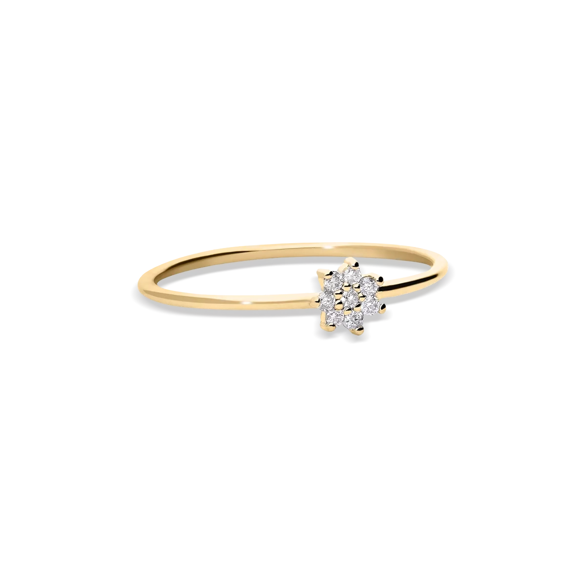 Anillo diamante natural oro 18 quilates